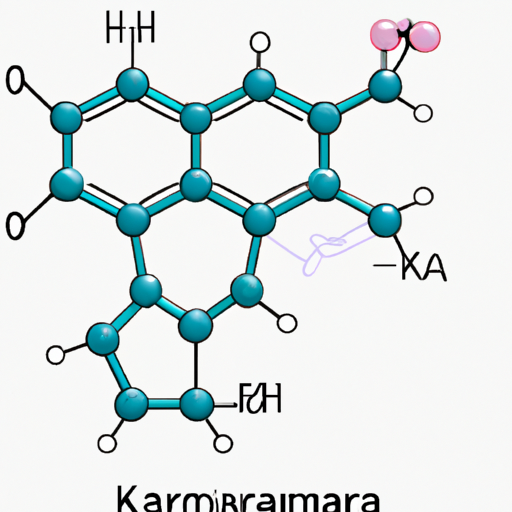 איור המראה את המבנה המולקולרי של קמגרה.