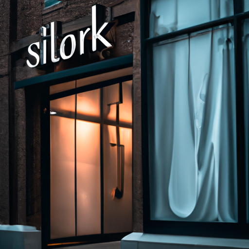 תמונה בולטת של חלון הראווה של Silkfit, המציגה את האסתטיקה המודרנית אך המזמינה של החנות